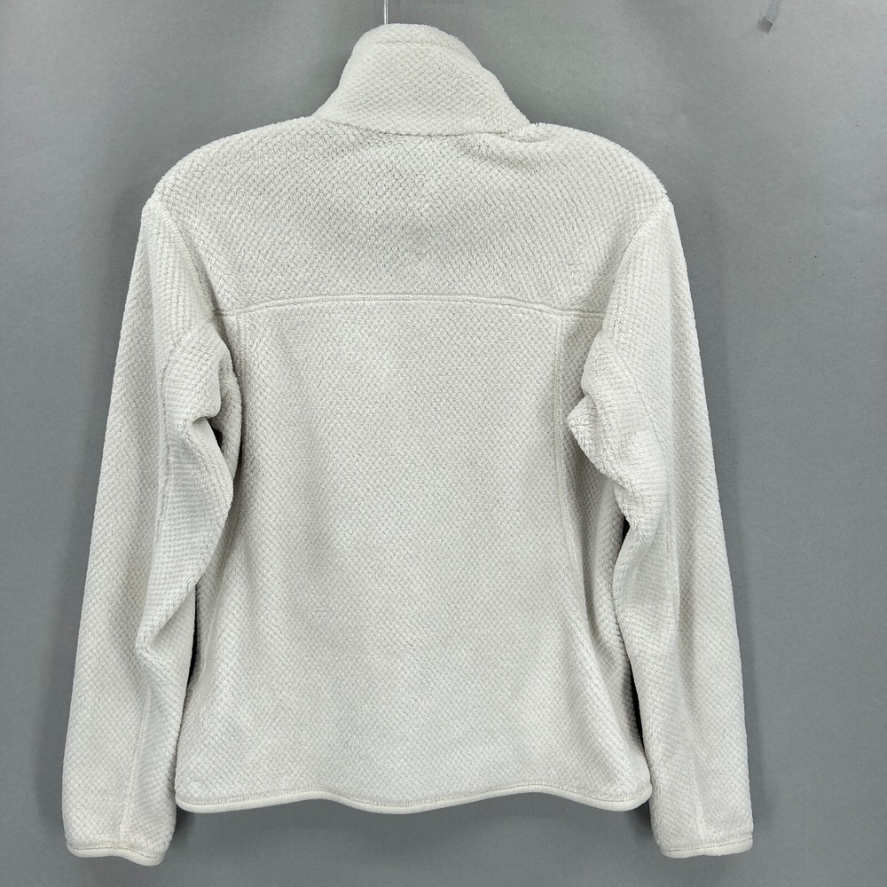 Patagonia Pullover Retool Snap-T Womens Small Polartec Pocket White Raw Linen - Picture 15 of 16